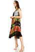 Sakkas Palm Tree Tie Dye Caftan Vestido / Cubrir