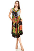 Sakkas Palm Tree Tie Dye Caftan Vestido / Cubrir