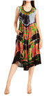 Sakkas Palm Tree Tie Dye Caftan Vestido / Cubrir