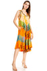 Sakkas Palm Tree Tie Dye Caftan Vestido / Cubrir