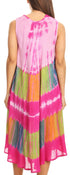 Sakkas Palm Tree Tie Dye Caftan Vestido / Cubrir