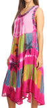 Sakkas Palm Tree Tie Dye Caftan Vestido / Cubrir