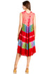 Sakkas Palm Tree Tie Dye Caftan Vestido / Cubrir