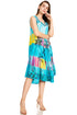 Sakkas Palm Tree Tie Dye Caftan Vestido / Cubrir
