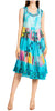 Sakkas Palm Tree Tie Dye Caftan Vestido / Cubrir