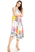 Sakkas Palm Tree Tie Dye Caftan Vestido / Cubrir