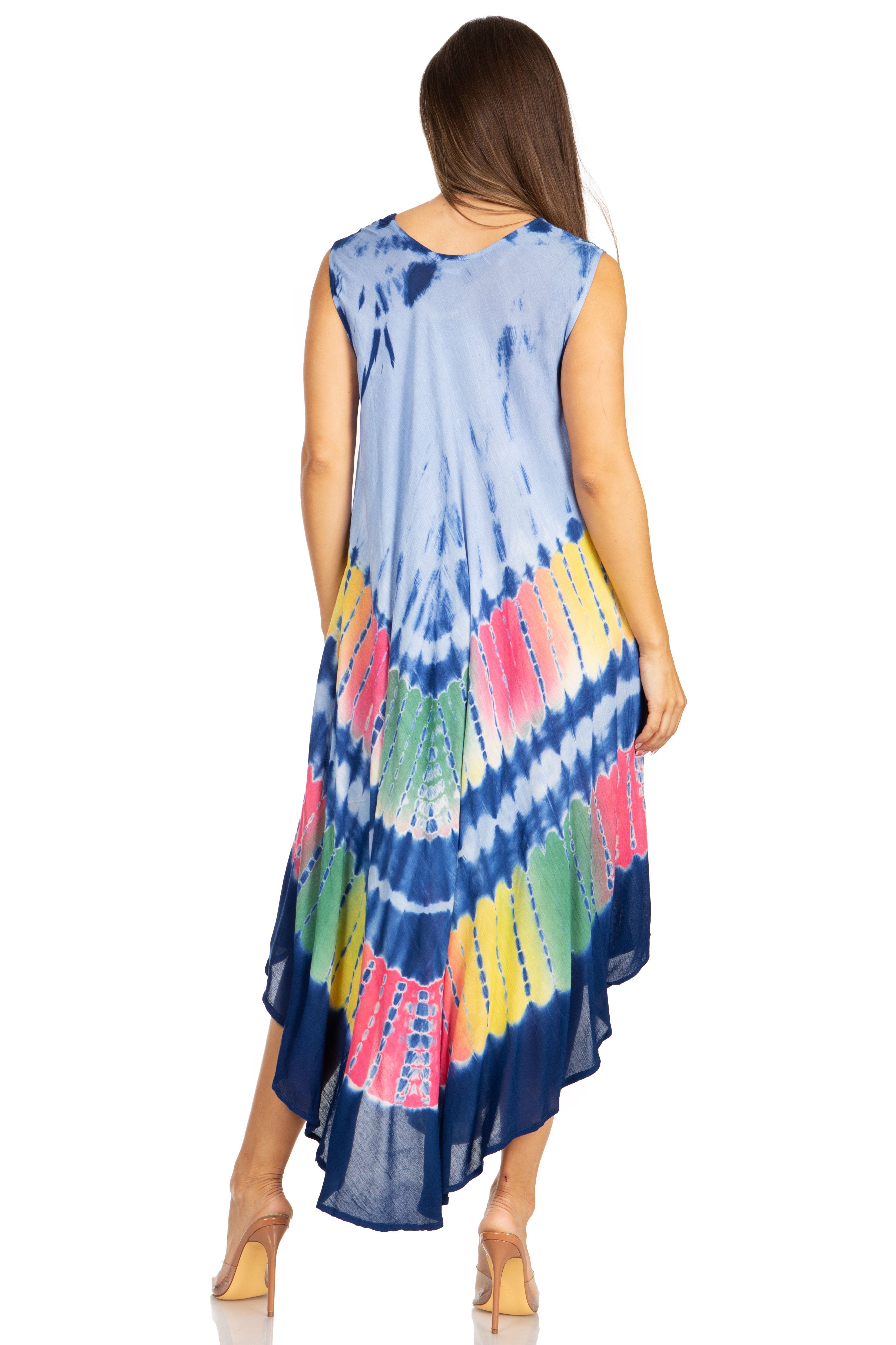 Sakkas Tasanee Caftan Vestido sin mangas / Encubrimiento