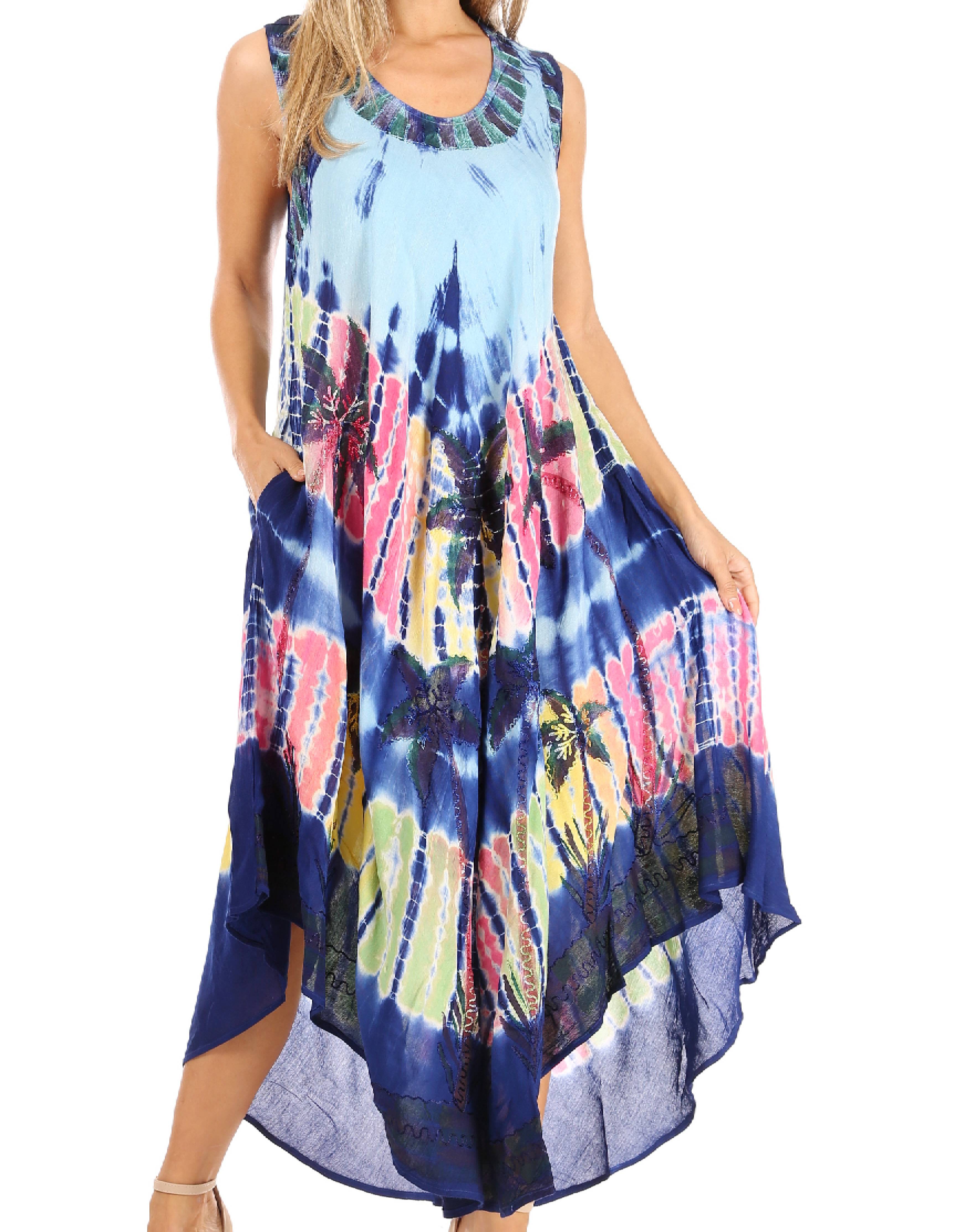 Sakkas Tasanee Caftan Vestido sin mangas / Encubrimiento