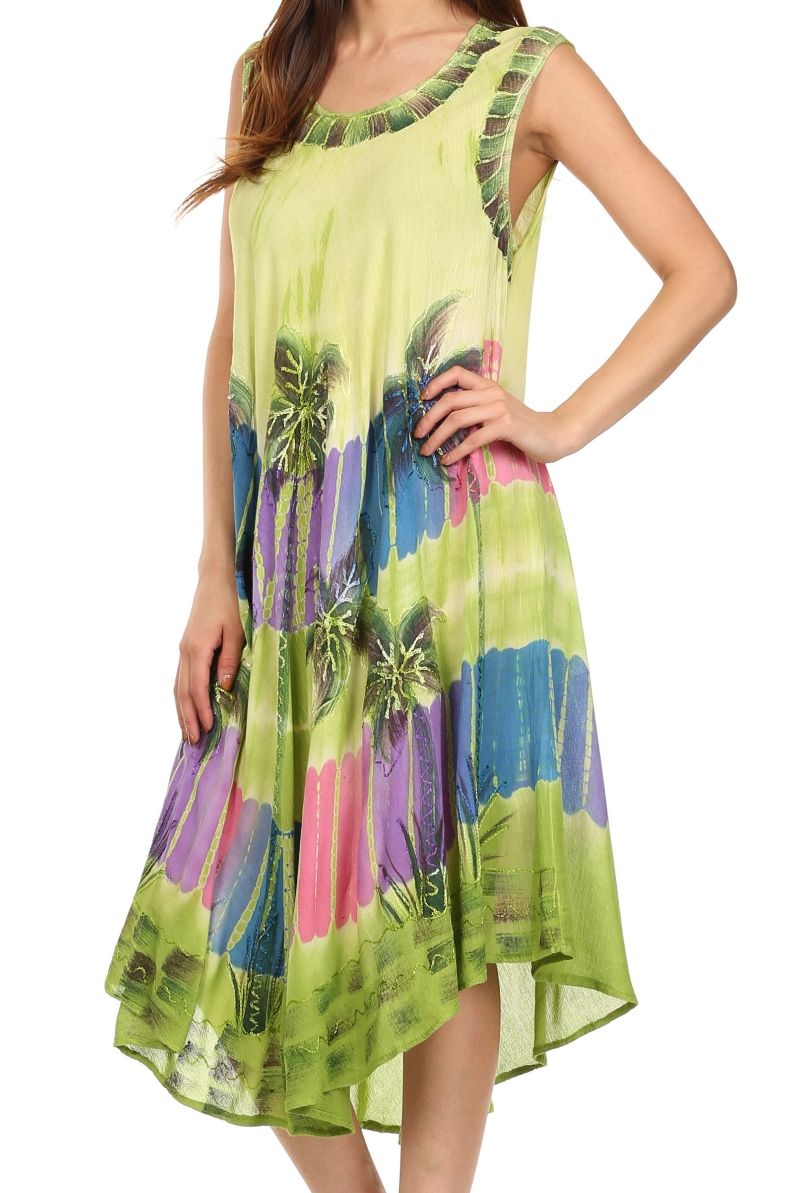 Sakkas Tasanee Caftan Vestido sin mangas / Encubrimiento