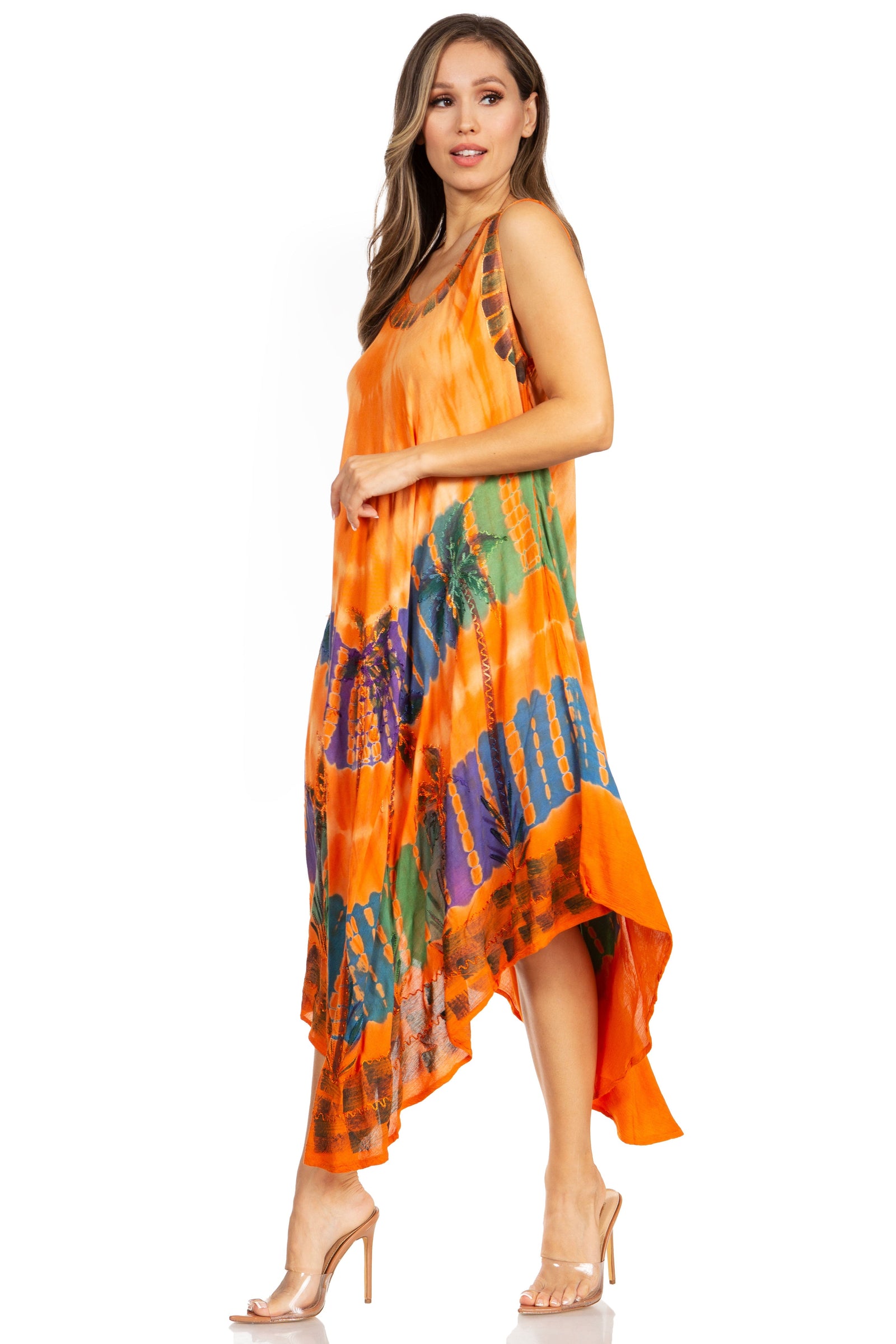 Sakkas Tasanee Caftan Vestido sin mangas / Encubrimiento