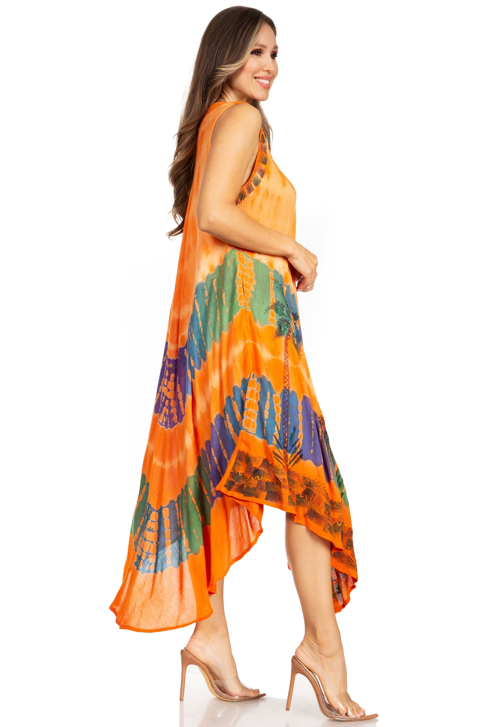 Sakkas Tasanee Caftan Vestido sin mangas / Encubrimiento