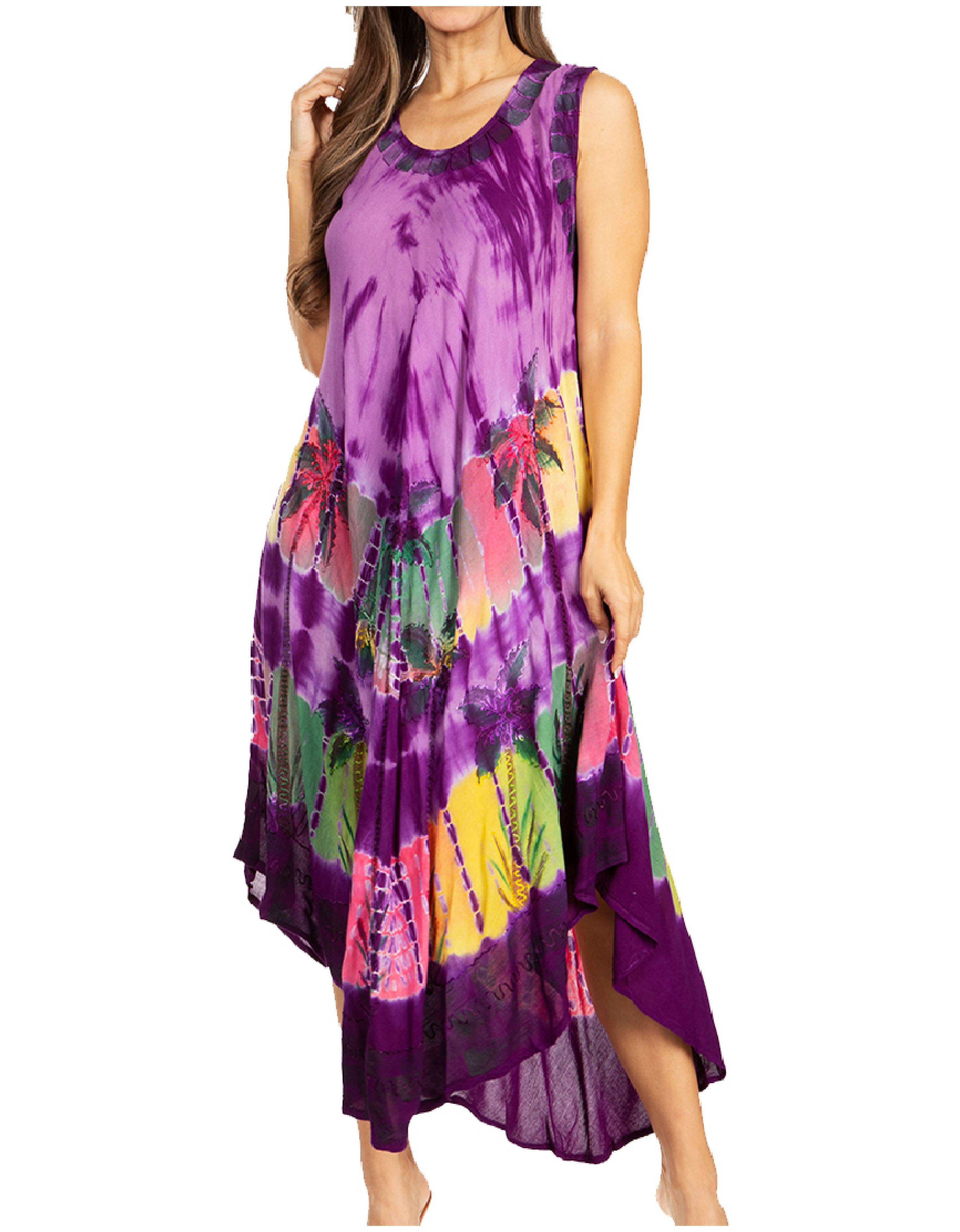 Sakkas Tasanee Caftan Vestido sin mangas / Encubrimiento