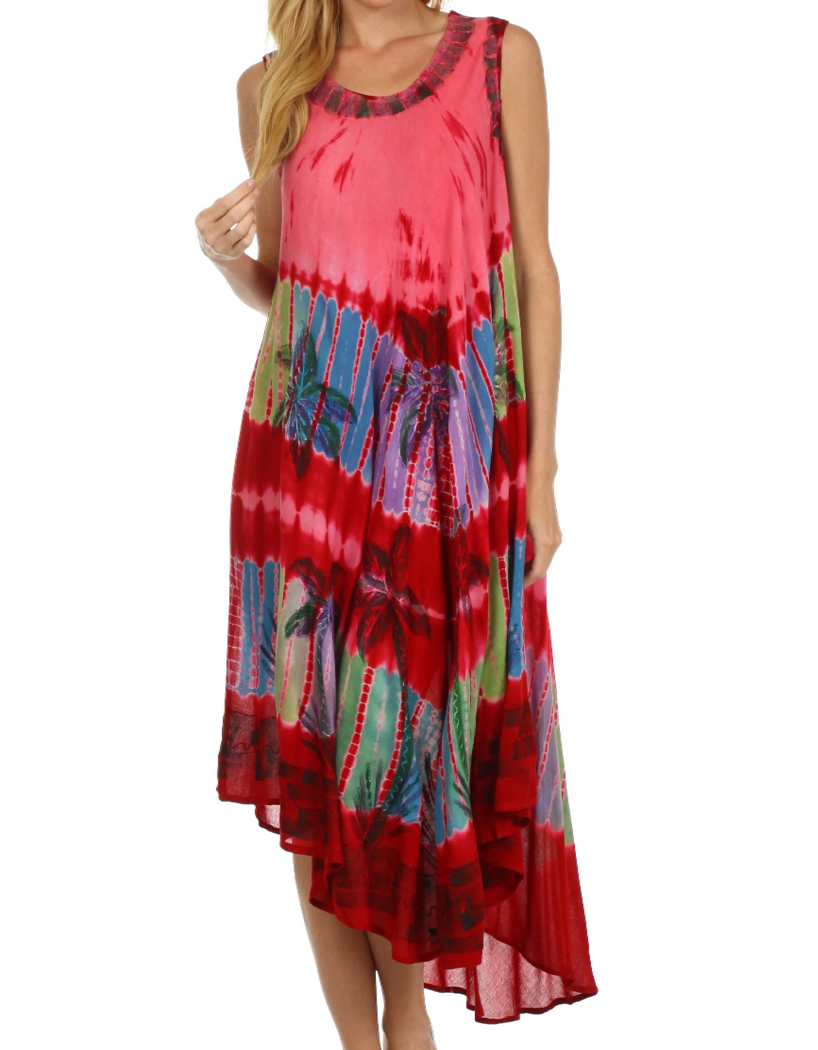 Sakkas Tasanee Caftan Vestido sin mangas / Encubrimiento