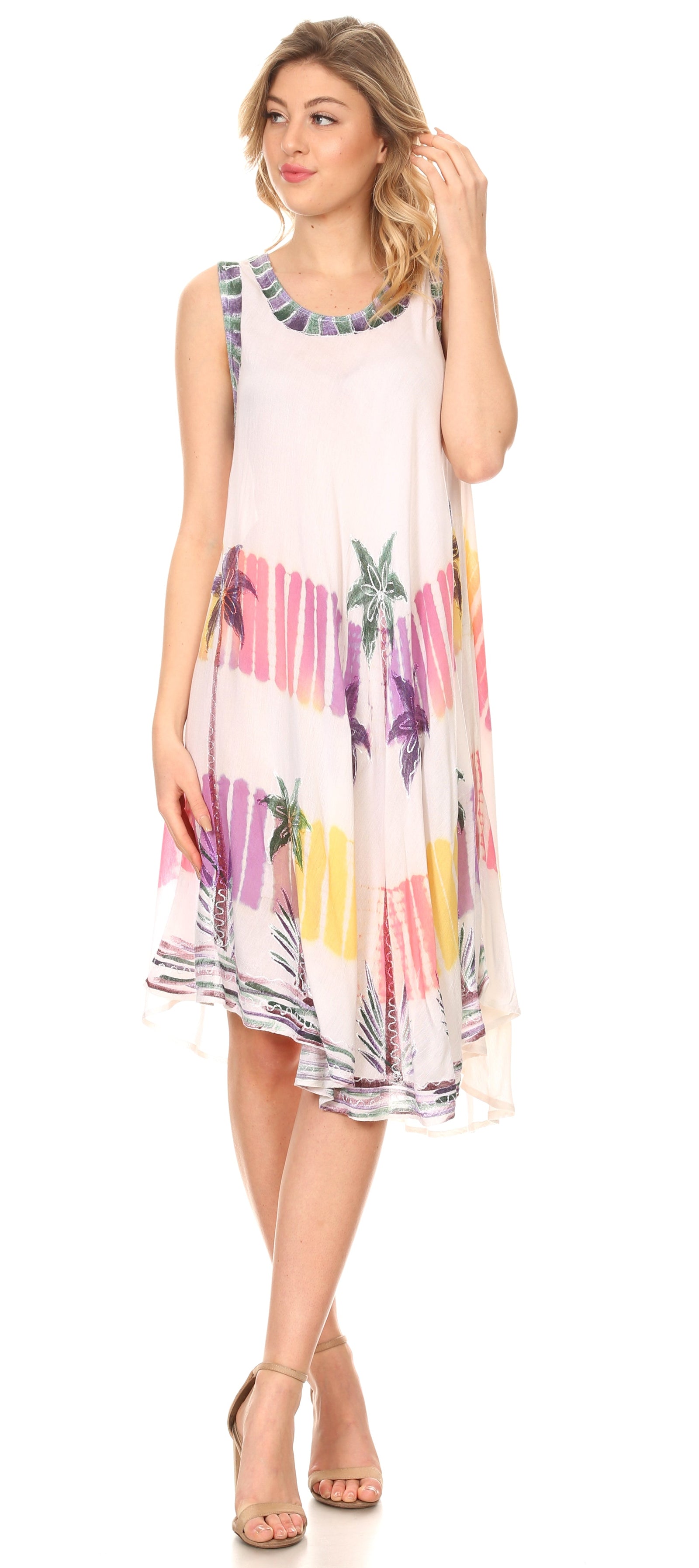 Sakkas Tasanee Caftan Vestido sin mangas / Encubrimiento