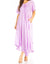 Sakkas Lilia Embroidered Lace Up Bodice Relaxed Fit  Maxi Sun Dress