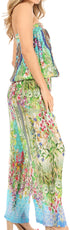 Vestido Sakkas Esha para mujer, holgado, sin mangas, con estampado floral, estilo bohemio, informal, de verano, con bolsillos