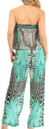 Vestido Sakkas Esha para mujer, holgado, sin mangas, con estampado floral, estilo bohemio, informal, de verano, con bolsillos