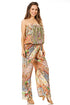 Vestido Sakkas Esha para mujer, holgado, sin mangas, con estampado floral, estilo bohemio, informal, de verano, con bolsillos
