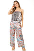 Vestido Sakkas Esha para mujer, holgado, sin mangas, con estampado floral, estilo bohemio, informal, de verano, con bolsillos