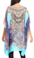 Sakkas Sira Women's Casual Short Sleeve Loose Pullover Mid-Long Oversize Top Tunic