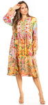 Luce elegante con el vestido midi floral de manga larga para mujer de Sakkas Jules