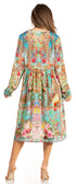 Luce elegante con el vestido midi floral de manga larga para mujer de Sakkas Jules