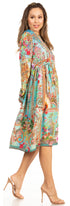 Luce elegante con el vestido midi floral de manga larga para mujer de Sakkas Jules