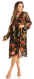 Luce elegante con el vestido midi floral de manga larga para mujer de Sakkas Jules