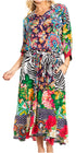 Sakkas Andreas Women's Maxi Dress with Ruffles and Buttons