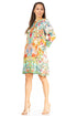 Vestido túnica floral estilo bohemio Sakkas Rosa - Top midi para mujer