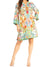Vestido túnica floral estilo bohemio Sakkas Rosa - Top midi para mujer