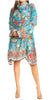Vestido camisero corto de manga larga con cuello en V para mujer de Sakkas, primavera/verano