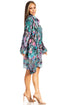 Vestido camisero corto de manga larga con cuello en V para mujer de Sakkas, primavera/verano