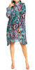 Vestido camisero corto de manga larga con cuello en V para mujer de Sakkas, primavera/verano