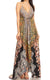 Vestido largo Sakkas Lizi para mujer, con cuello halter, corte alto y bajo, estilo pañuelo, para fiesta en la playa