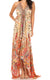 Vestido largo Sakkas Lizi para mujer, con cuello halter, corte alto y bajo, estilo pañuelo, para fiesta en la playa