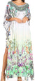 Sakkas Jabari Women's Maxi Short Sleeve Long Beach Kaftan Dress Boho Loose Gown