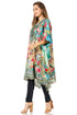Sakkas Jenni Vestido caftán bohemio de longitud media para mujer con diamantes de imitación fluidos