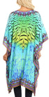 Sakkas Jenni Vestido caftán bohemio de longitud media para mujer con diamantes de imitación fluidos
