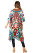 Vestido caftán Sakkas Zeni de verano con estampado floral y cuello en V y manga corta para mujer