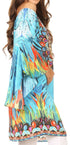 Vestido túnica Sakkas Inna con mangas acampanadas y pedrería