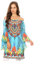 Vestido túnica Sakkas Inna con mangas acampanadas y pedrería