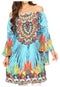 Vestido túnica Sakkas Inna con mangas acampanadas y pedrería