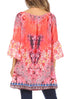 Vestido túnica Sakkas Inna con mangas acampanadas y pedrería