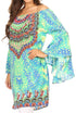 Vestido túnica Sakkas Inna con mangas acampanadas y pedrería