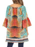 Vestido túnica Sakkas Inna con mangas acampanadas y pedrería