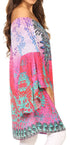 Vestido túnica Sakkas Inna con mangas acampanadas y pedrería
