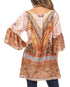 Vestido túnica Sakkas Inna con mangas acampanadas y pedrería