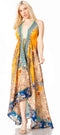 Sakkas Lizi 2 Women's High-Low Halter Maxi Dress for Beach and Vacation Parties