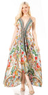 Sakkas Lizi 2 Women's High-Low Halter Maxi Dress for Beach and Vacation Parties